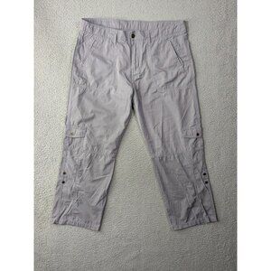 Ojai Capri Pants Womens 10 Gray Cargo Style Hiking Outdoor Casual